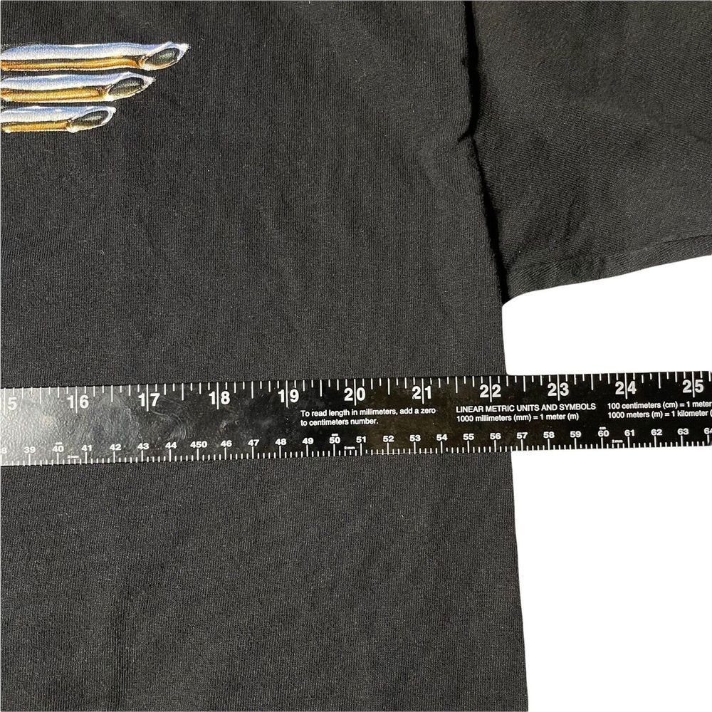 Motorcycle Flames T Shirt Mens XL Black Ride Free or Die‎ Biker Chopper Eagle - Picture 5 of 6